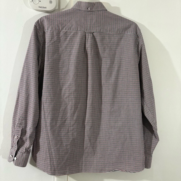 Blue Harbour Mens XL Gingham Long Sleeve Button Down Shirt Regular Fit Blue Red - Picture 11 of 13